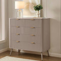 Hattie 5 Drawer Chest - Taupe