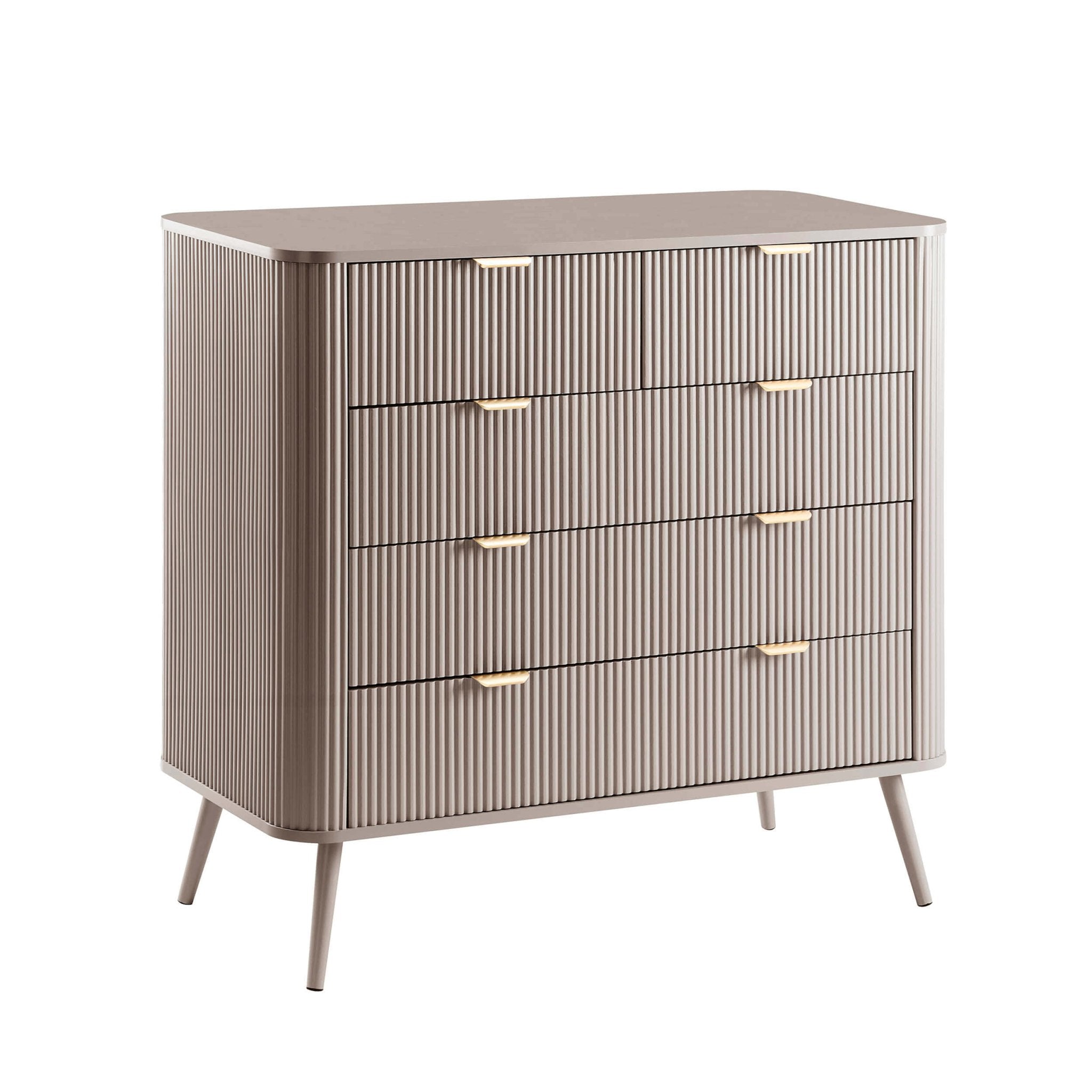 Hattie 5 Drawer Chest - Taupe