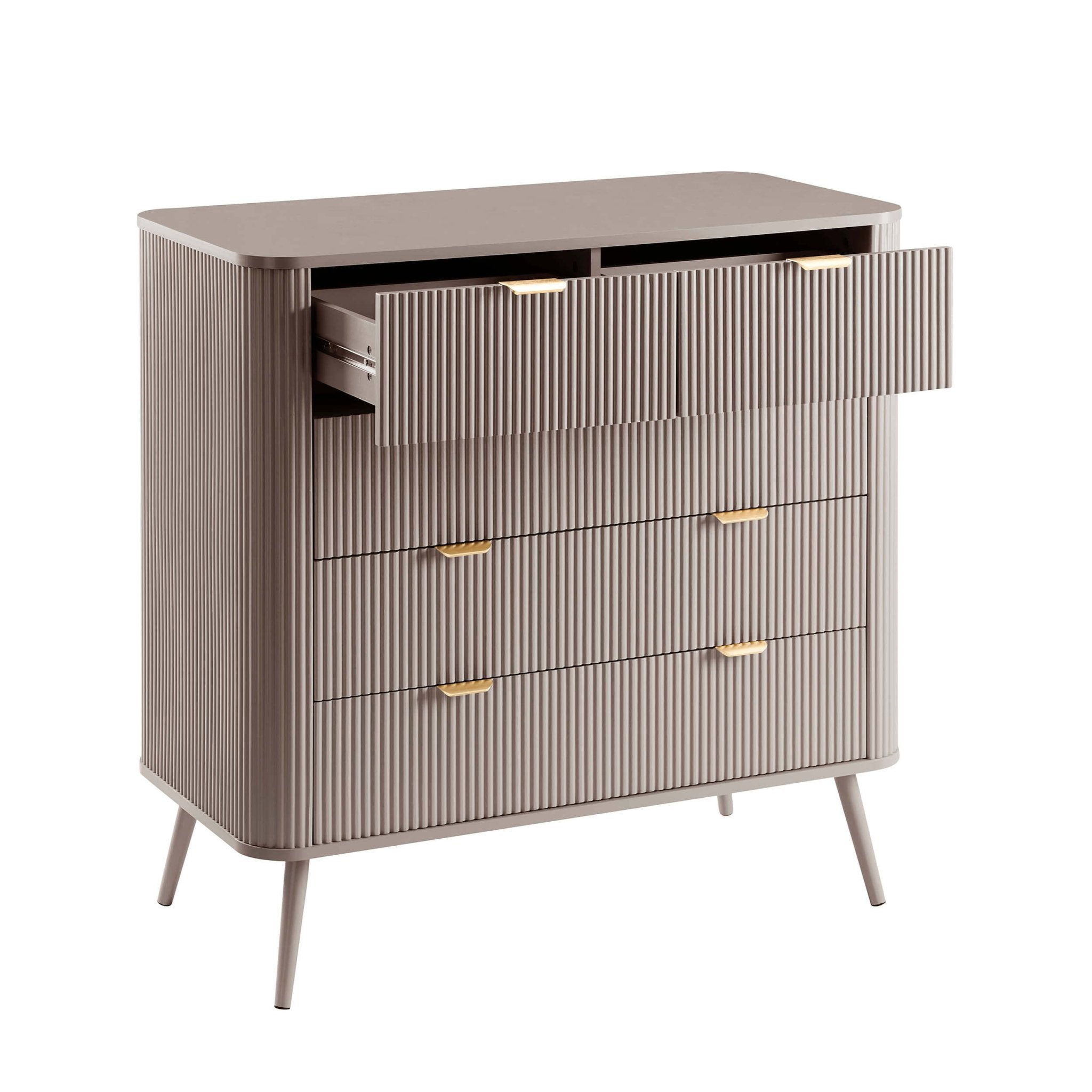 Hattie 5 Drawer Chest - Taupe
