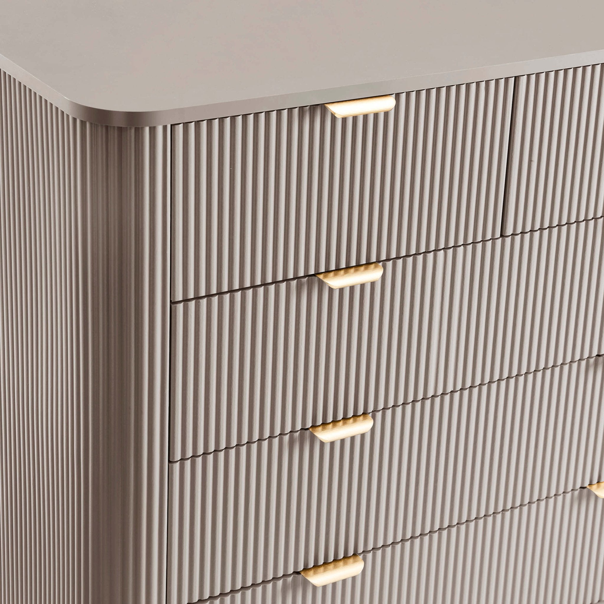 Hattie 5 Drawer Chest - Taupe