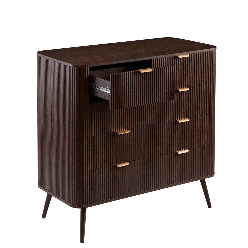 Hattie 5 Drawer Chest - Walnut