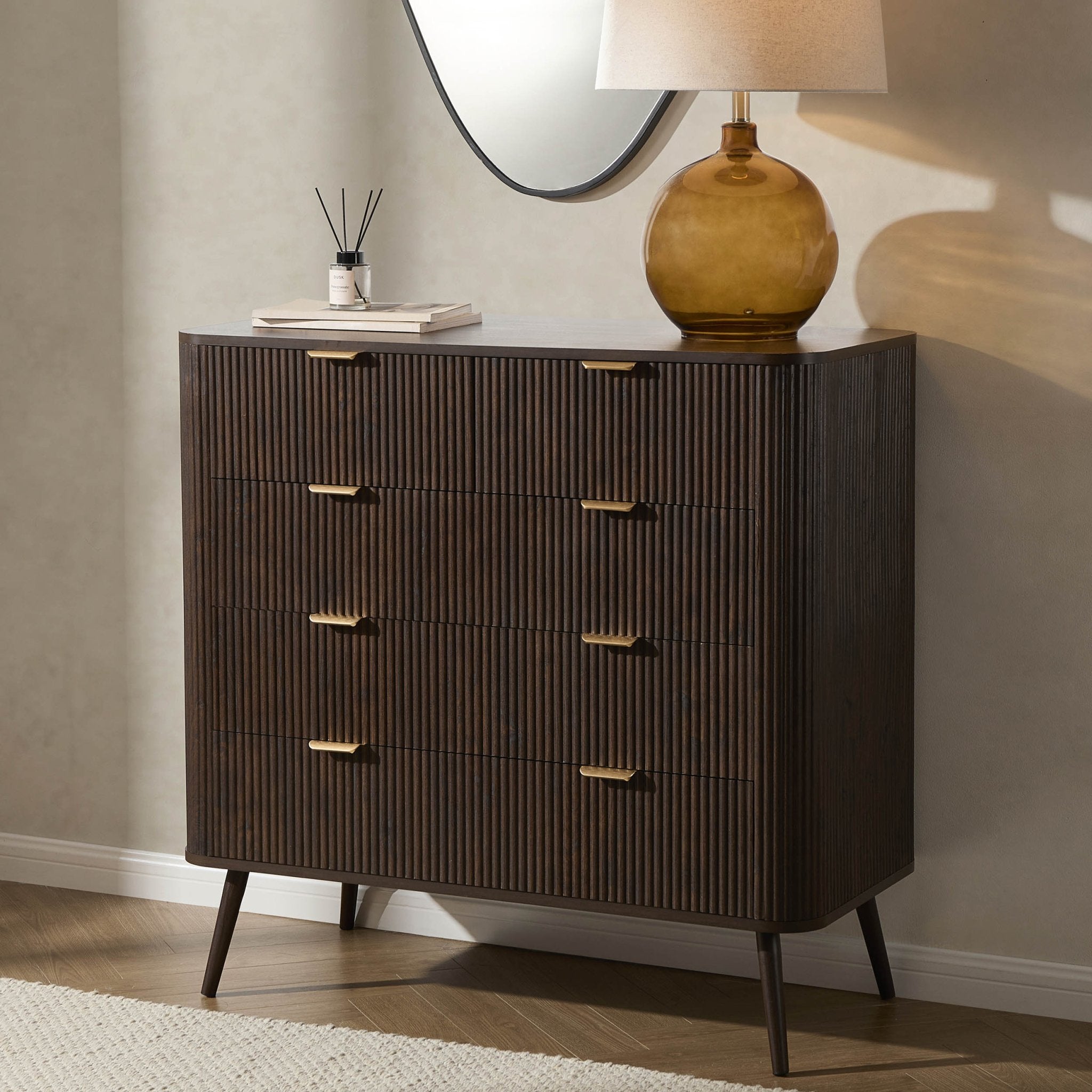 Hattie 5 Drawer Chest - Walnut