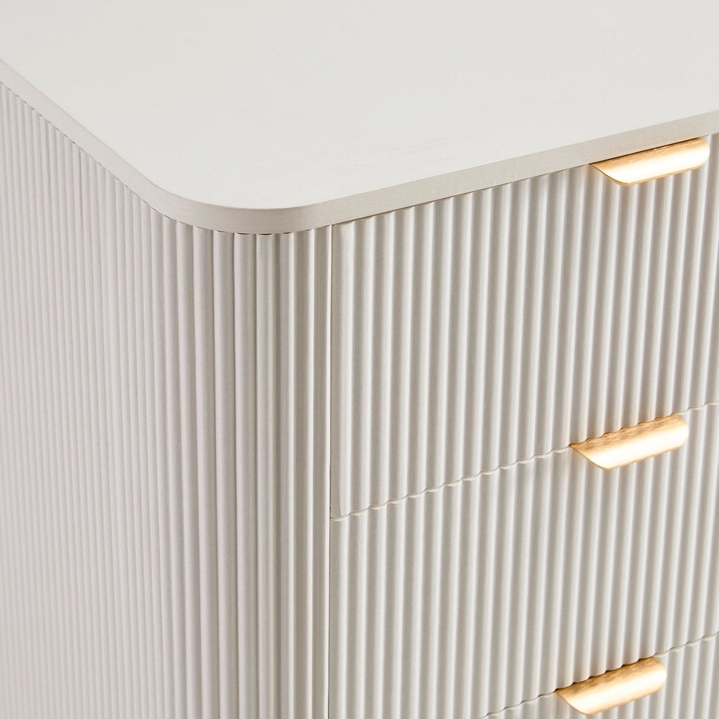 Hattie 5 Drawer Chest - Warm White