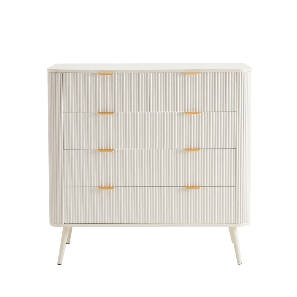 Hattie 5 Drawer Chest - Warm White