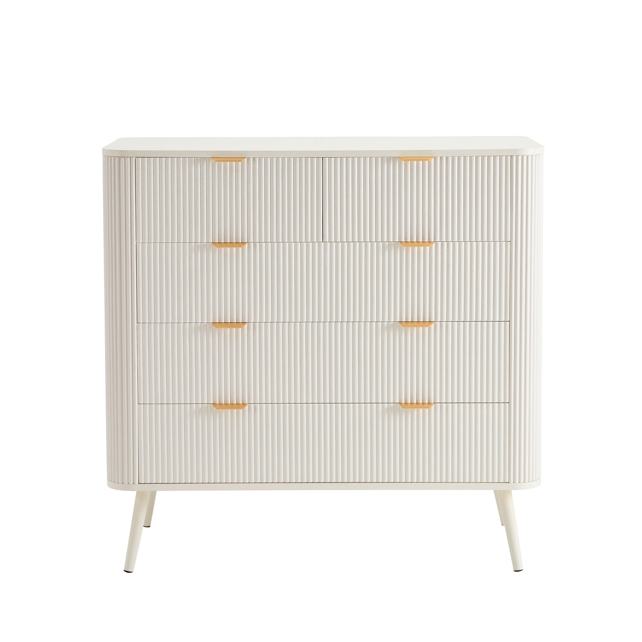 Hattie 5 Drawer Chest - Warm White