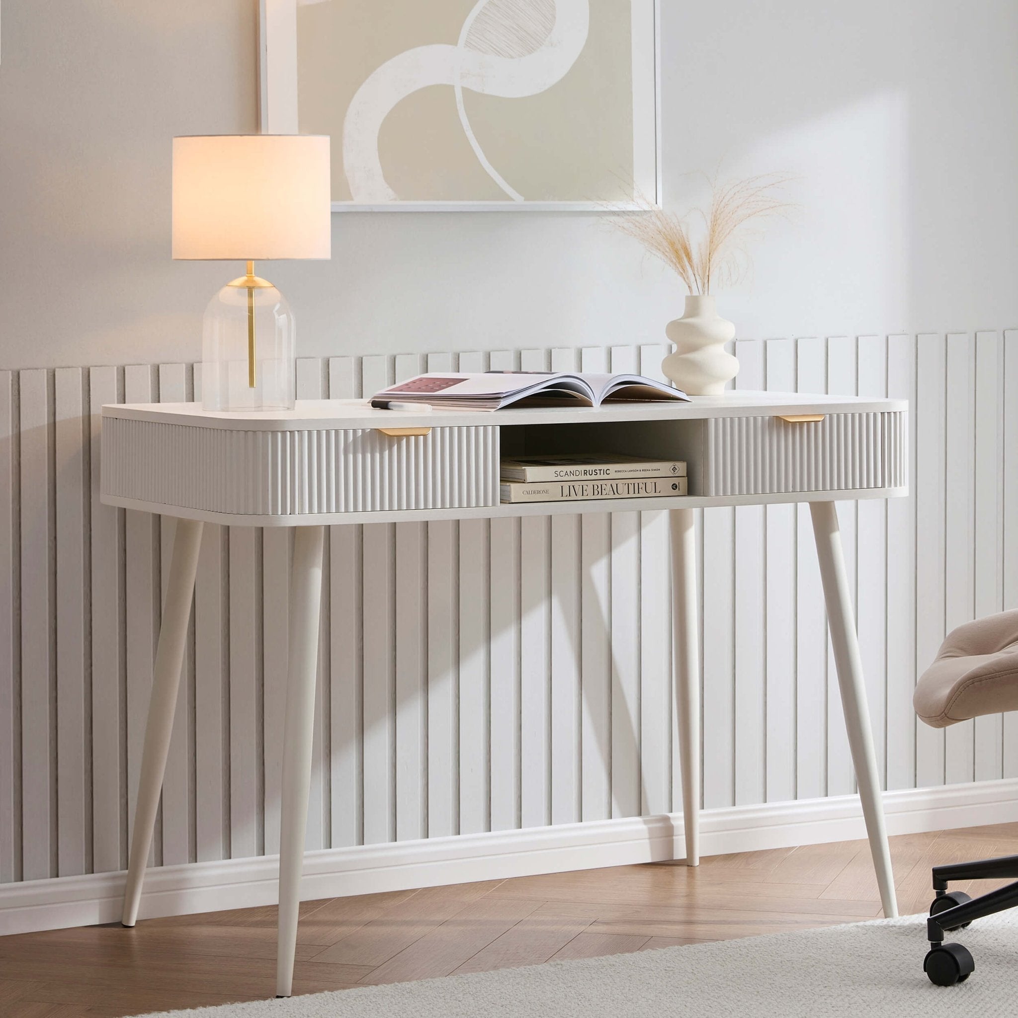 Hattie Desk - Warm White