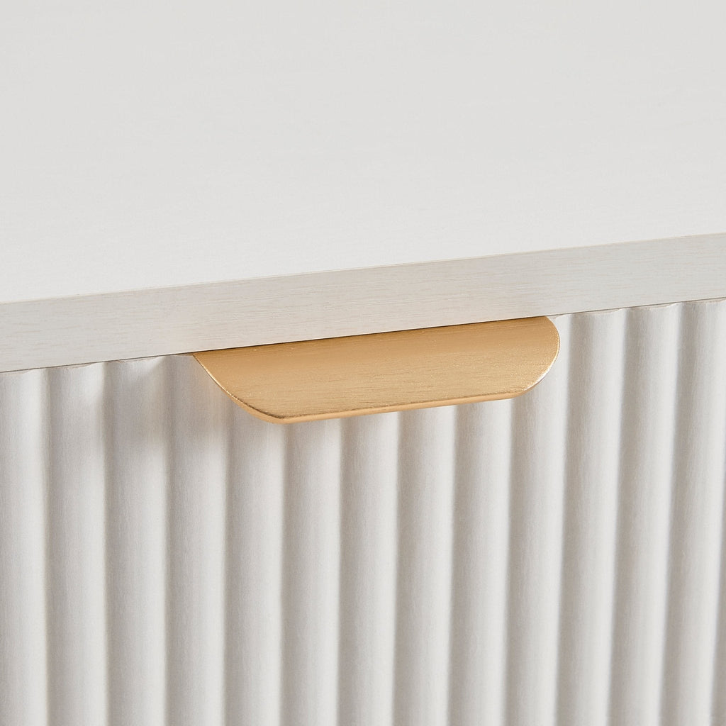 Hattie Storage Dressing Table Console - Warm White