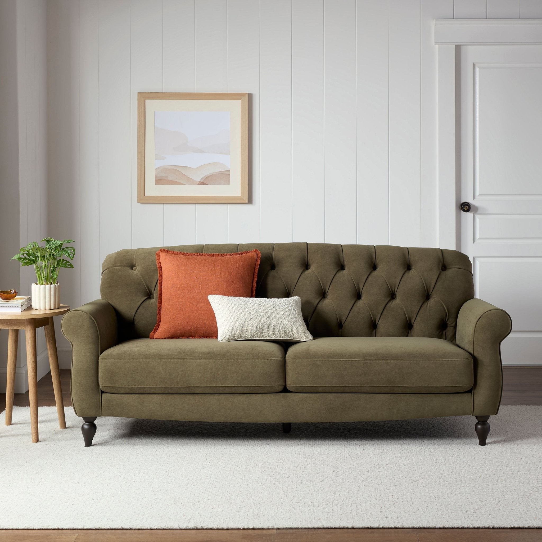 Hebden 3 Seater Sofa - Olive Green