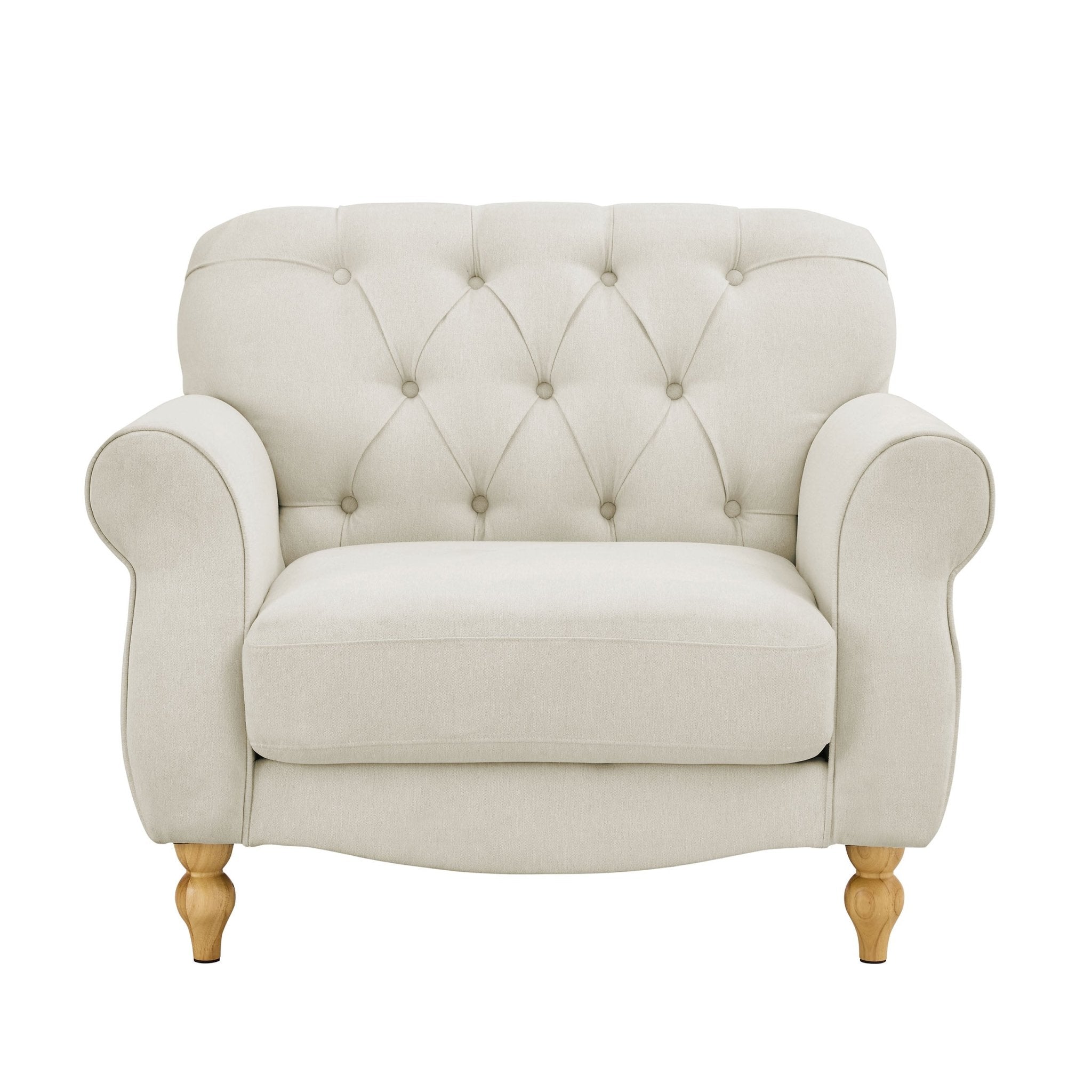 Hebden Armchair - Cream Linen