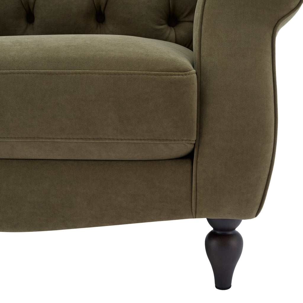 Hebden Armchair - Olive Green