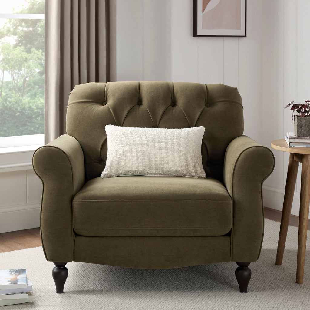 Hebden Armchair - Olive Green