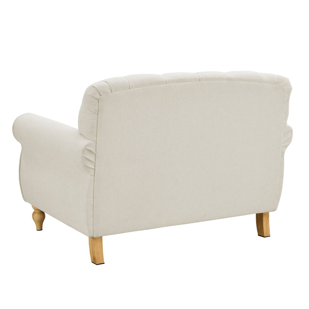 Hebden Loveseat - Cream Linen