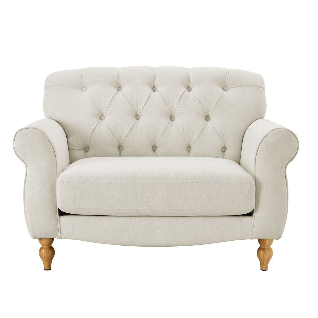 Hebden Loveseat - Cream Linen