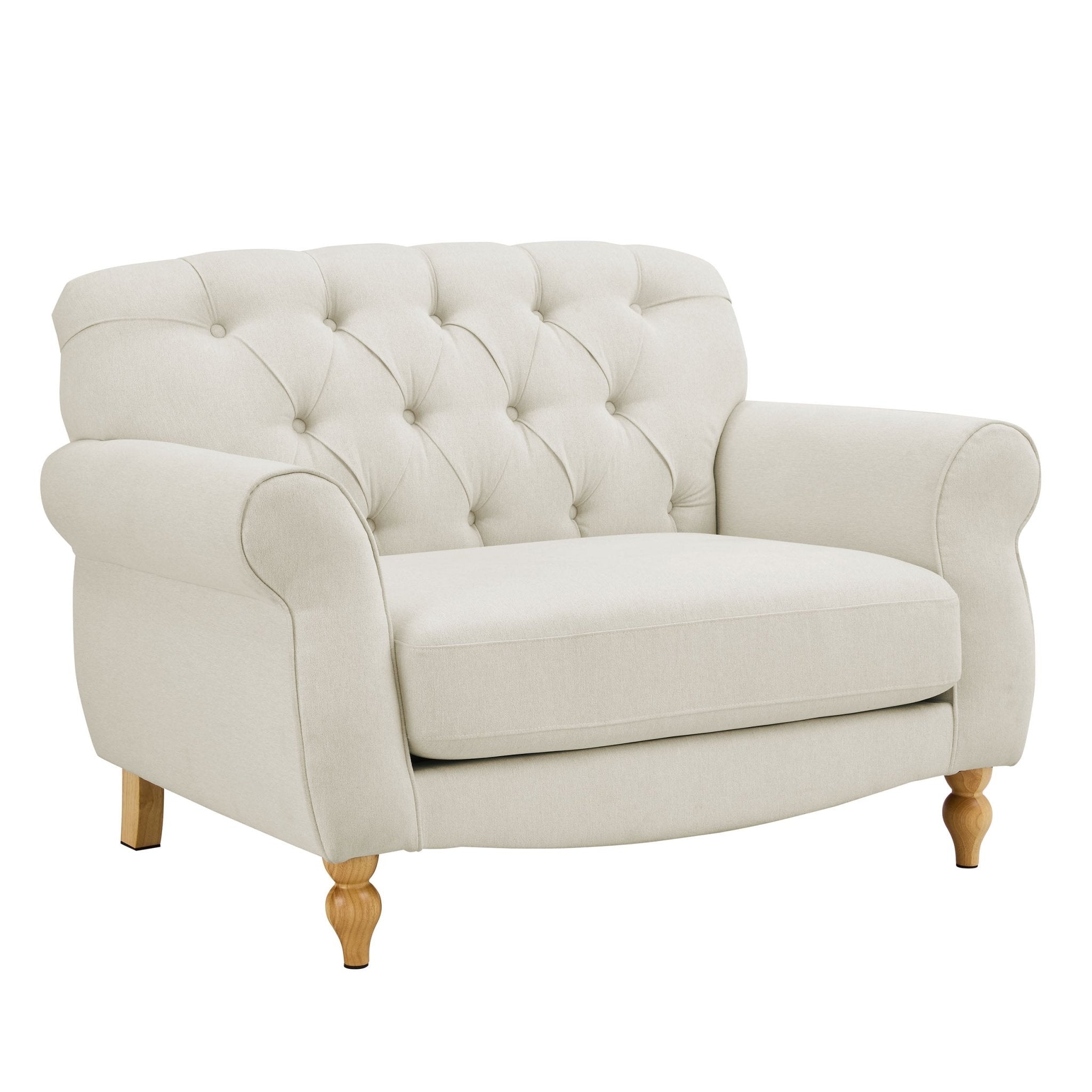 Hebden Loveseat - Cream Linen