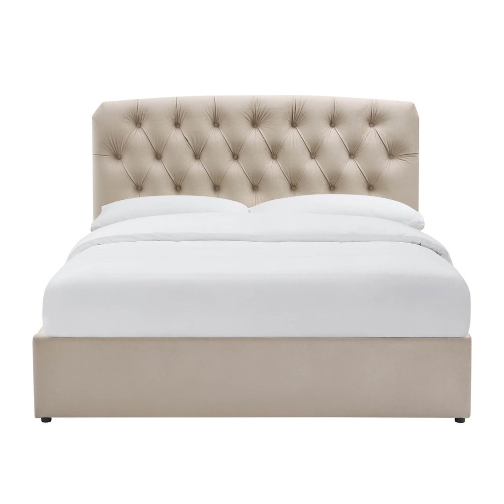 Hebden Ottoman Storage Bed - Light Taupe