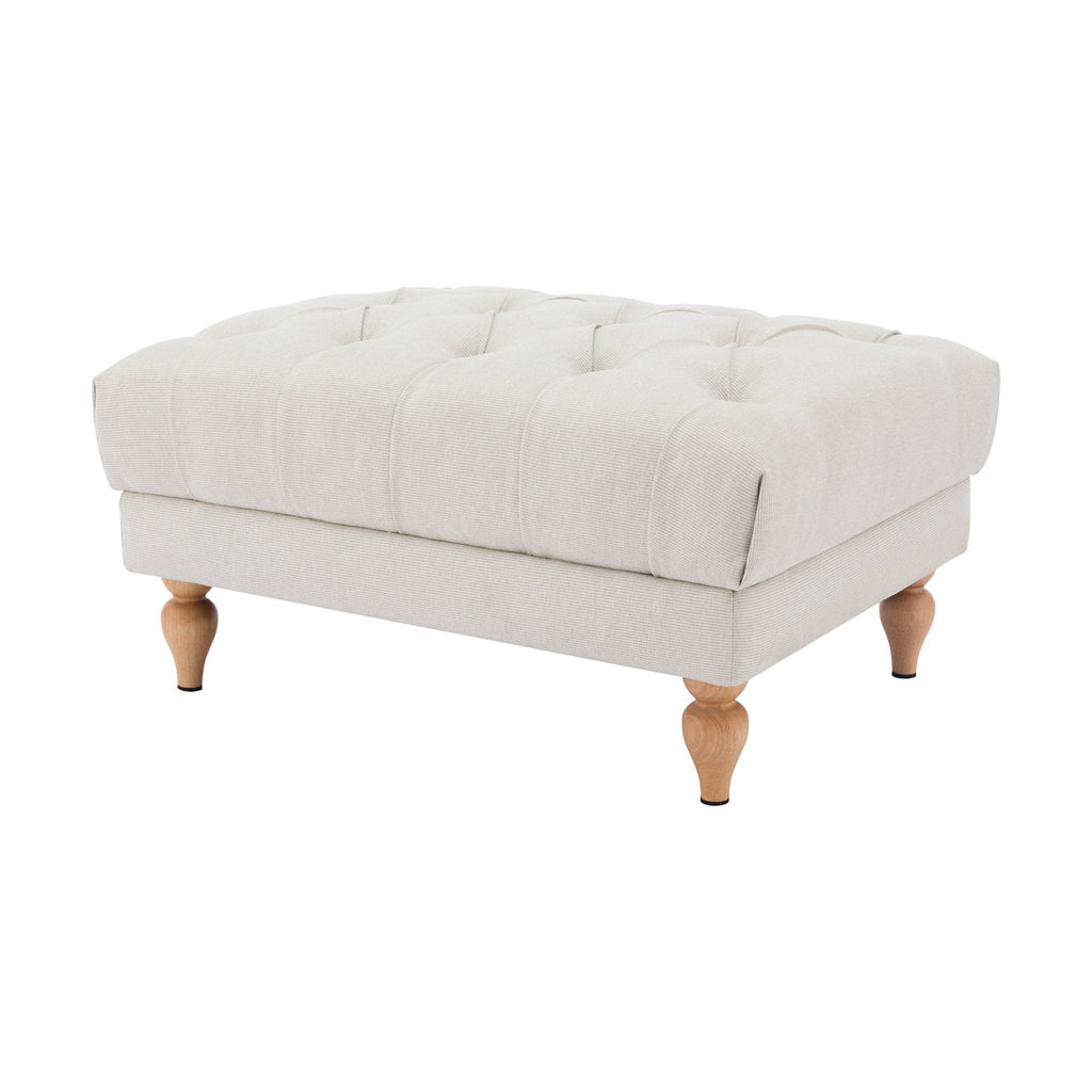 Hebden Pouffe - Natural Stripe