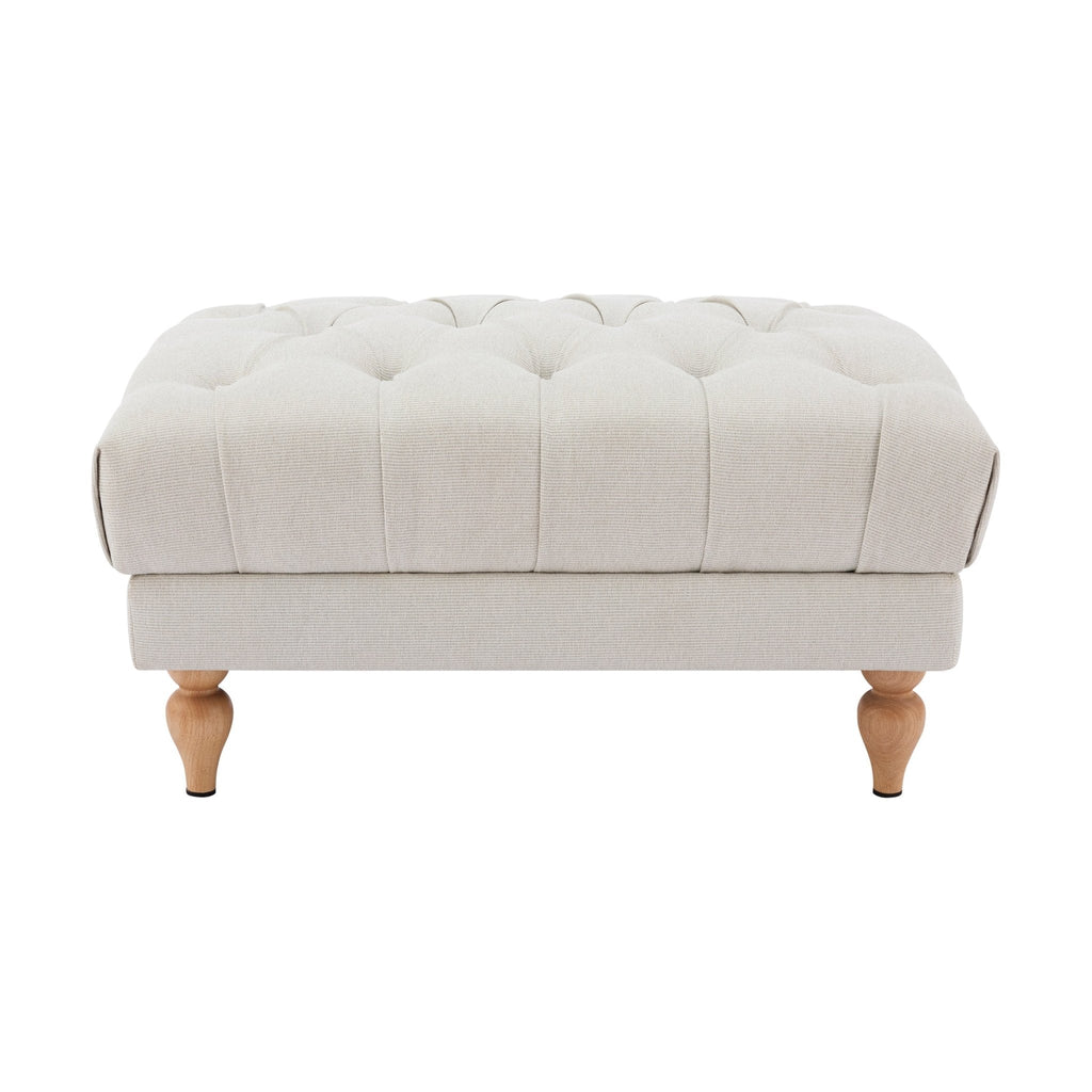 Hebden Pouffe - Natural Stripe