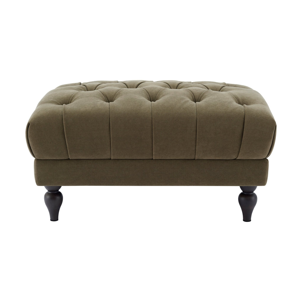 Hebden Pouffe - Olive Green