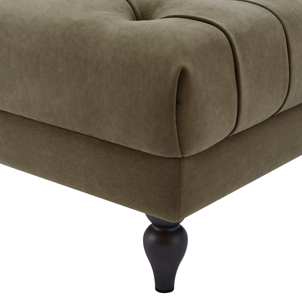 Hebden Pouffe - Olive Green