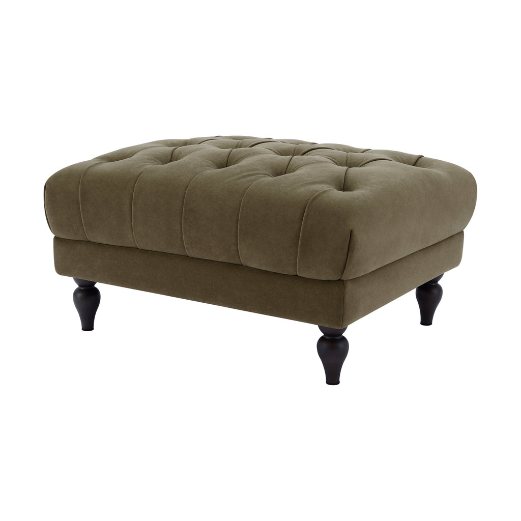 Hebden Pouffe - Olive Green