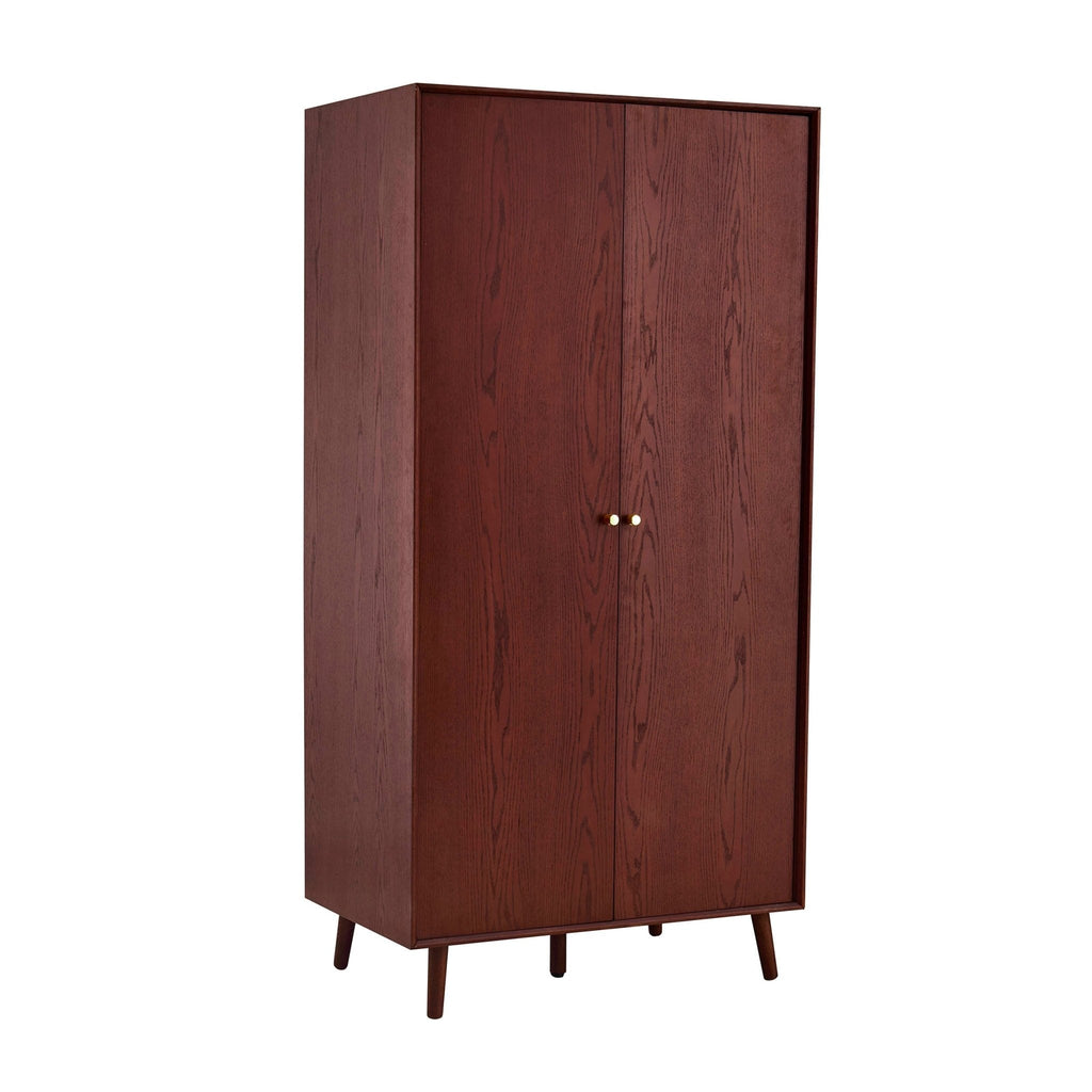 Heidi Oak 2 Door Wardrobe - Cherry Wood