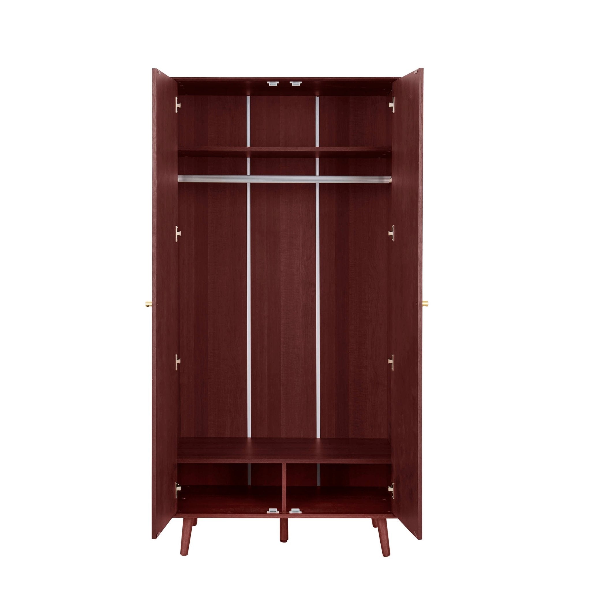 Heidi Oak 2 Door Wardrobe - Cherry Wood