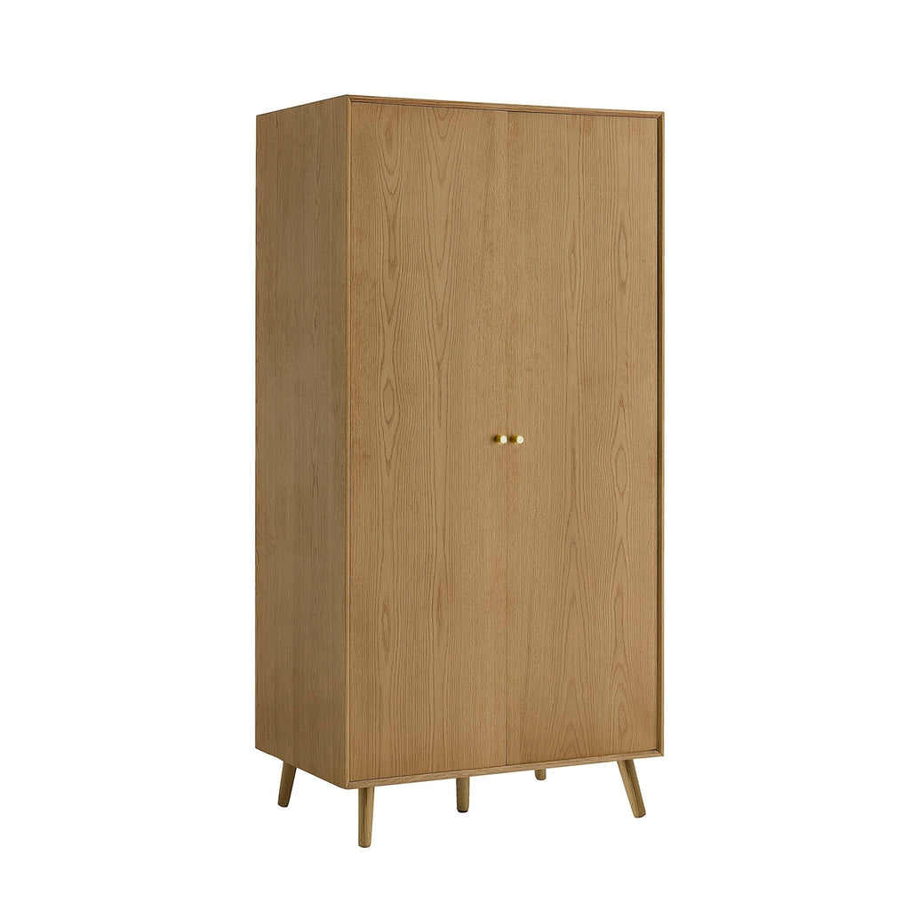 Heidi Oak 2 Door Wardrobe - Light Wood