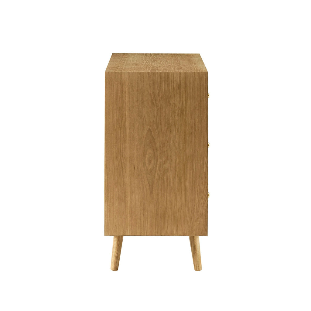 Heidi Oak 3 Drawer Chest - Light Wood