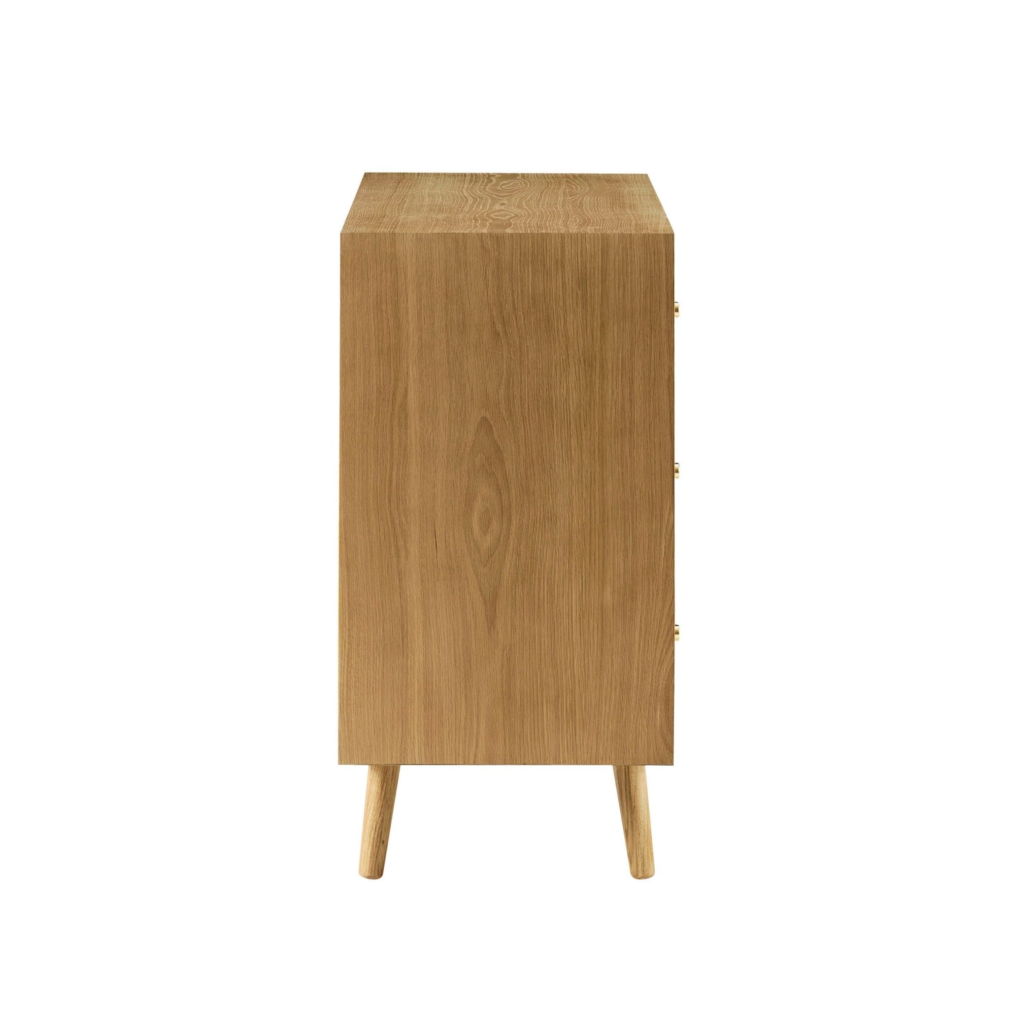 Heidi Oak 3 Drawer Chest - Light Wood