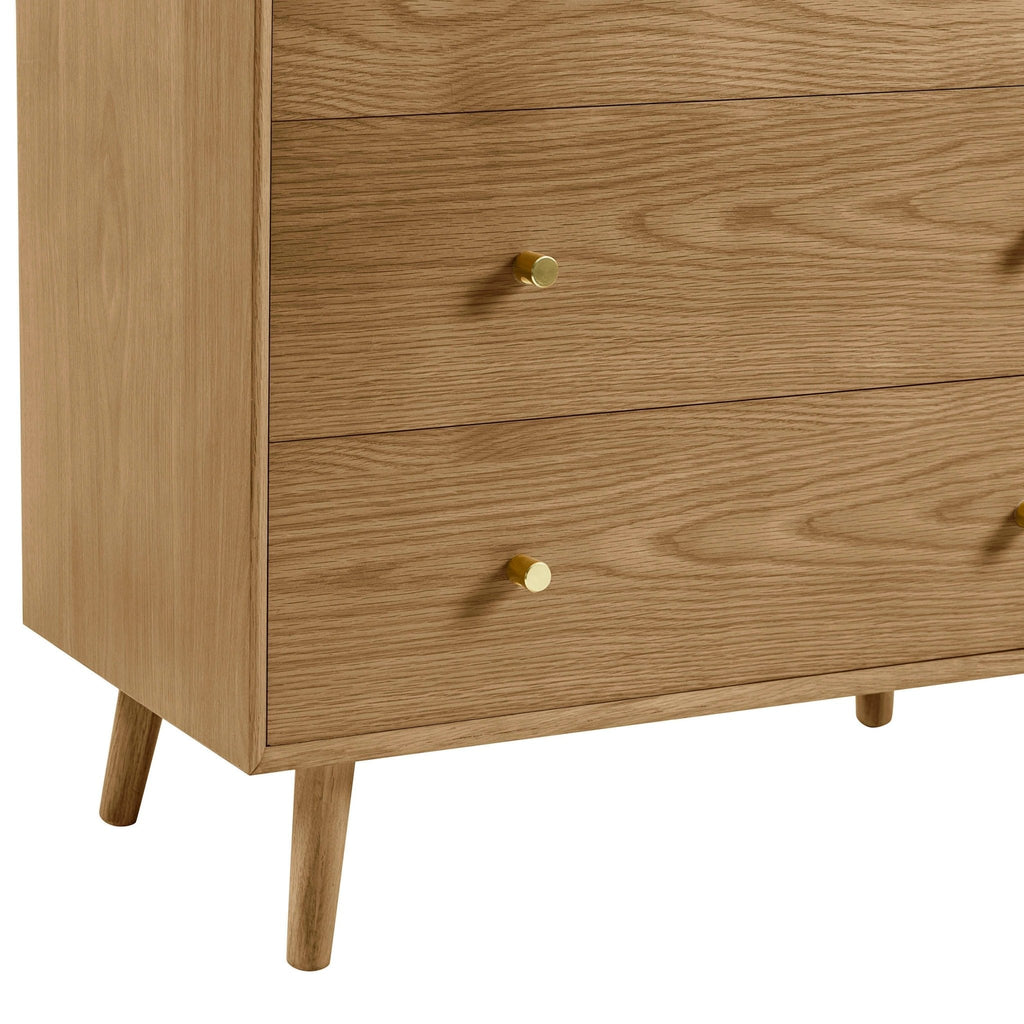 Heidi Oak 3 Drawer Chest - Light Wood