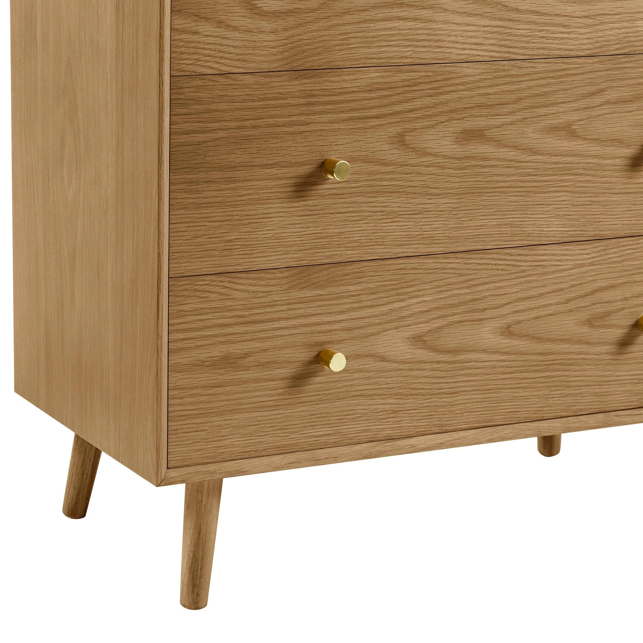 Heidi Oak 3 Drawer Chest - Light Wood