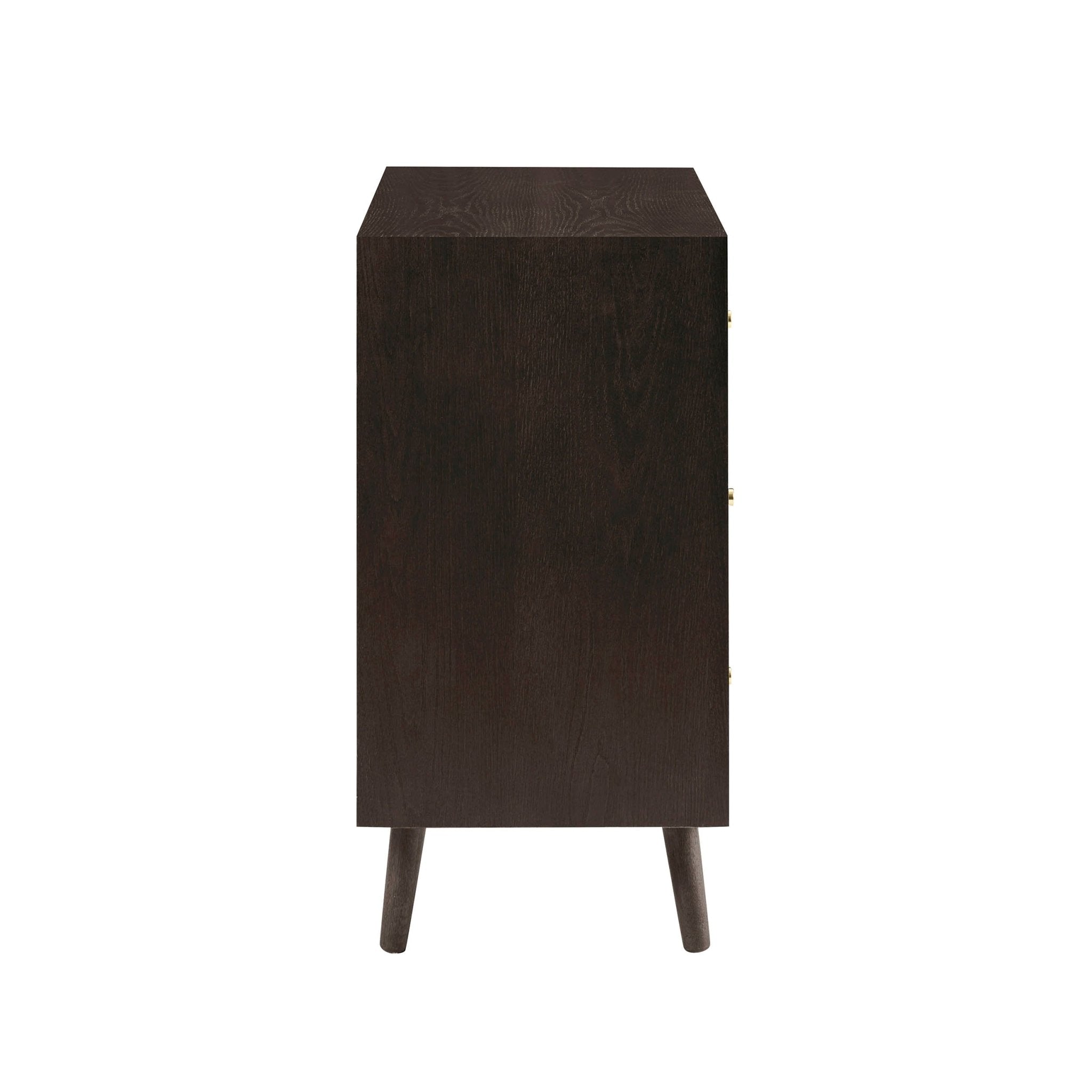 Heidi Oak 3 Drawer Chest - Walnut