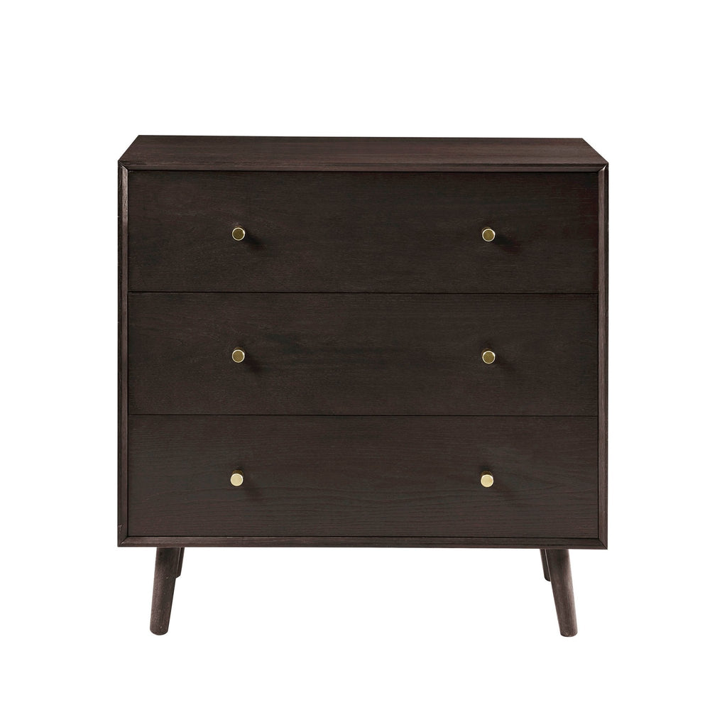 Heidi Oak 3 Drawer Chest - Walnut
