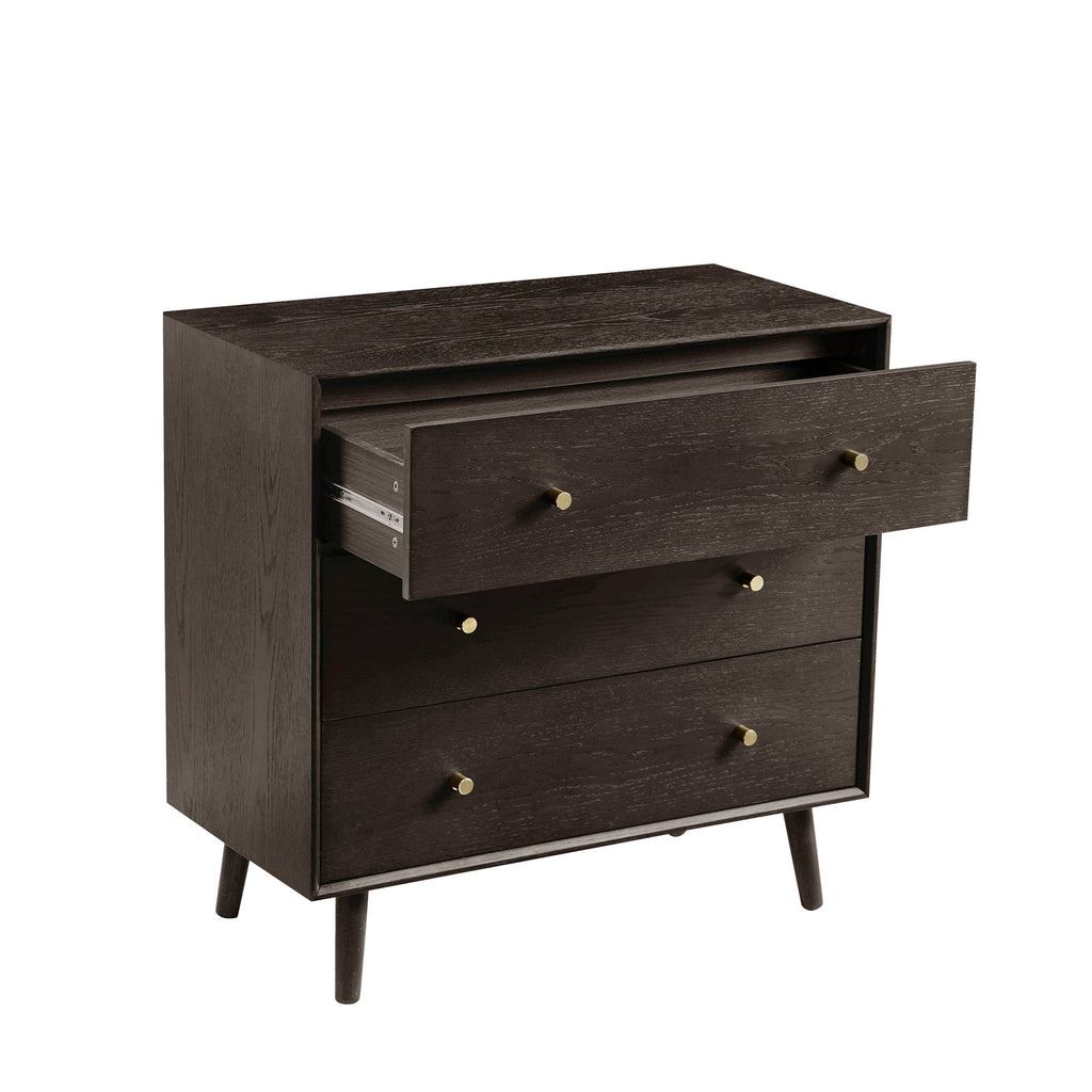 Heidi Oak 3 Drawer Chest - Walnut