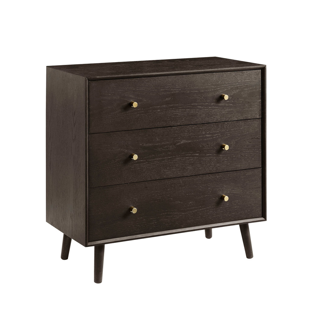 Heidi Oak 3 Drawer Chest - Walnut