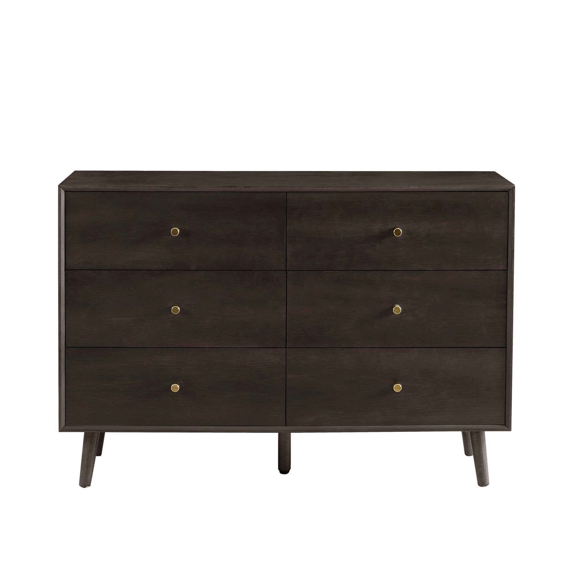 Heidi Oak 6 Drawer Chest - Walnut