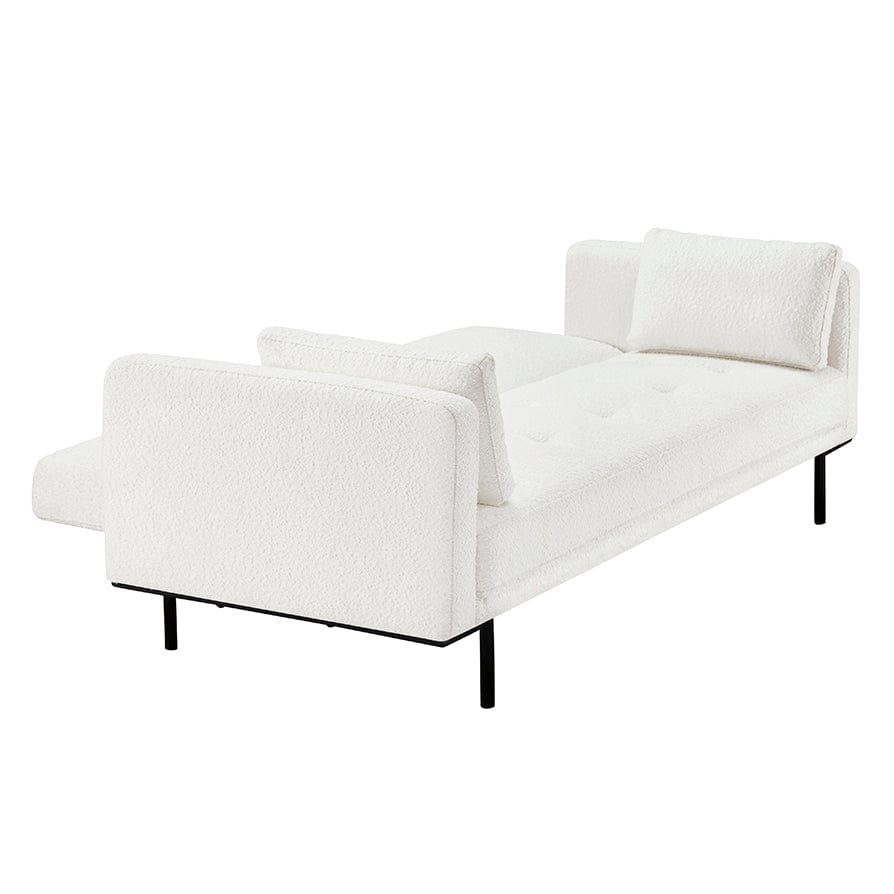 Hudson Bouclé Click Clack Sofa Bed - Off White
