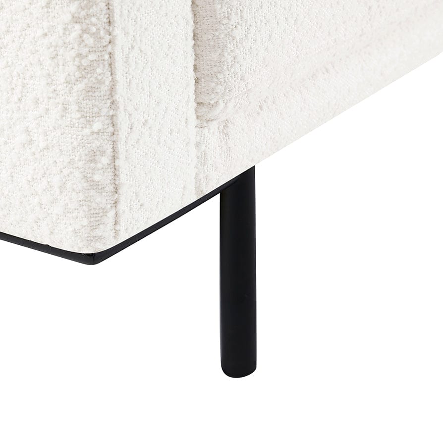 Hudson Bouclé Click Clack Sofa Bed - Off White