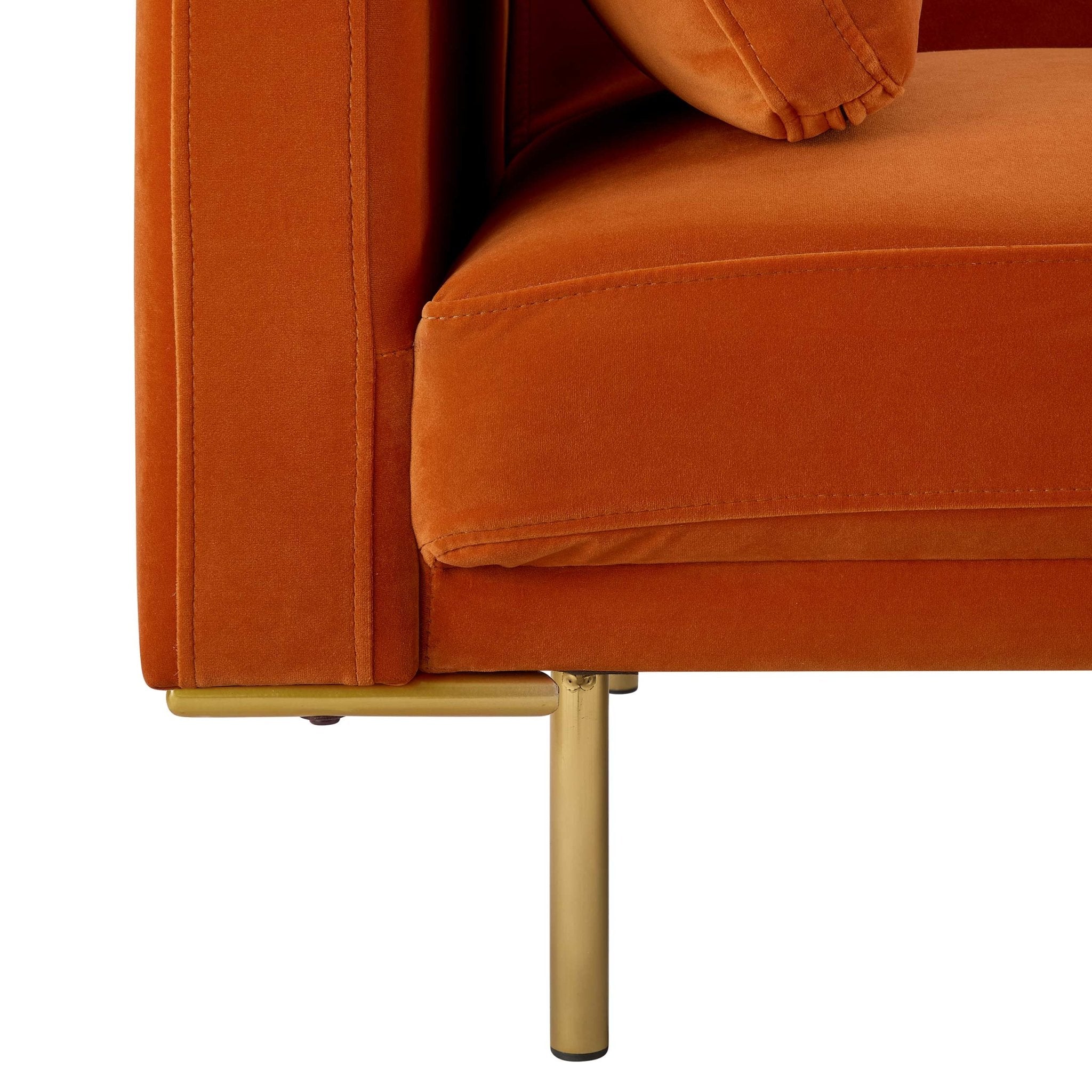 Hudson Click Clack Sofa Bed - Bright Orange