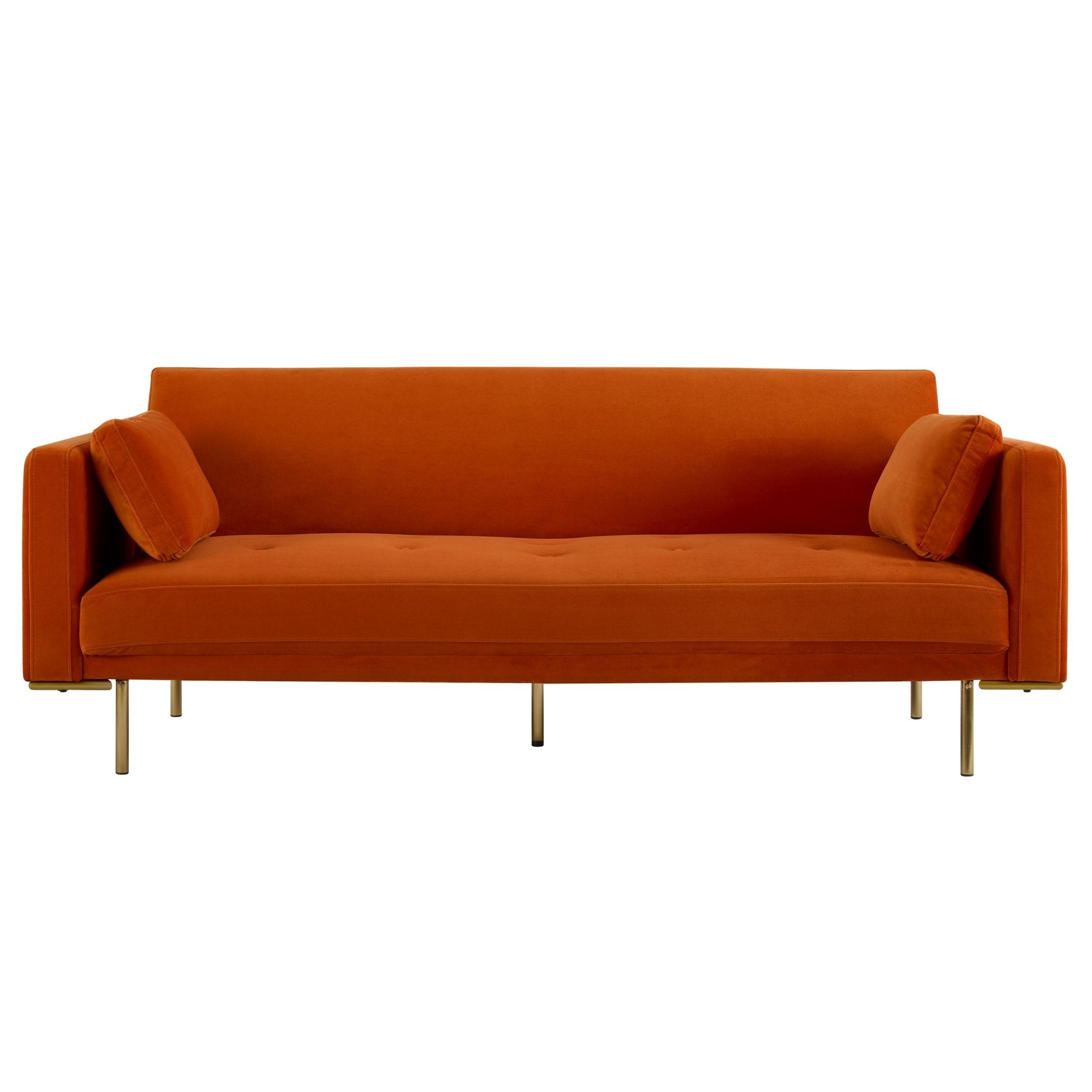 Hudson Click Clack Sofa Bed - Bright Orange