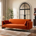 Hudson Click Clack Sofa Bed - Bright Orange