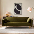 Hudson Click Clack Sofa Bed - Rich Green