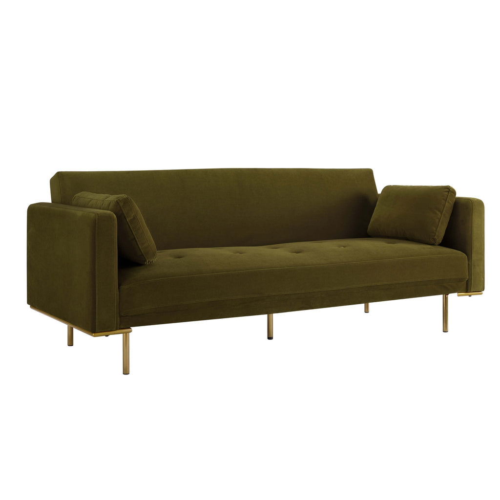 Hudson Click Clack Sofa Bed - Rich Green