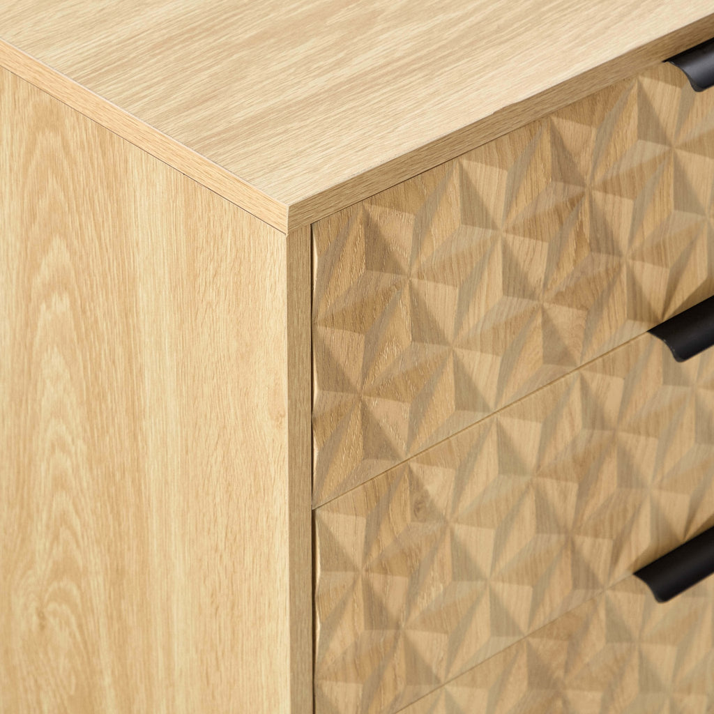 Isabella 6 Drawer Chest - Light Wood