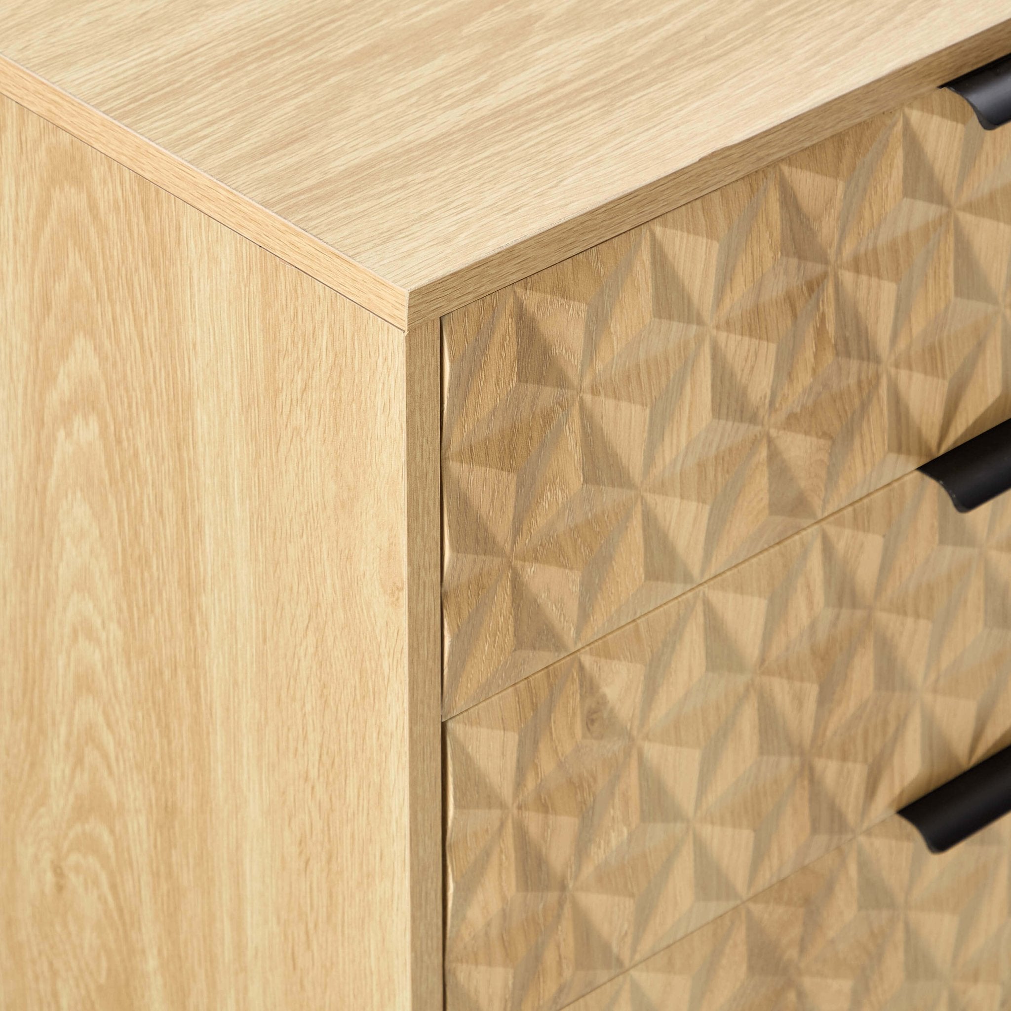 Isabella 6 Drawer Chest - Light Wood