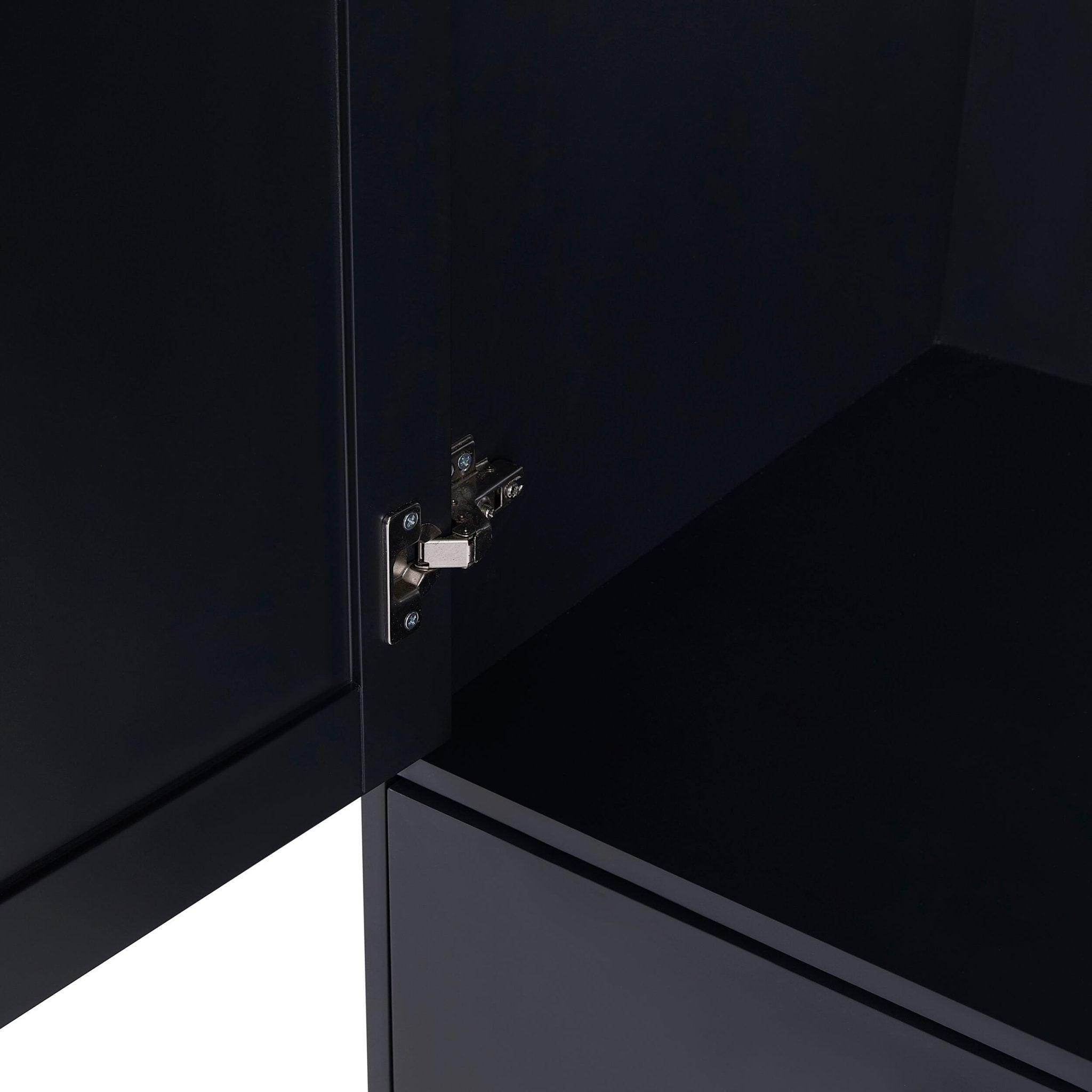 Isla 2 Door Wardrobe with Drawers - Black