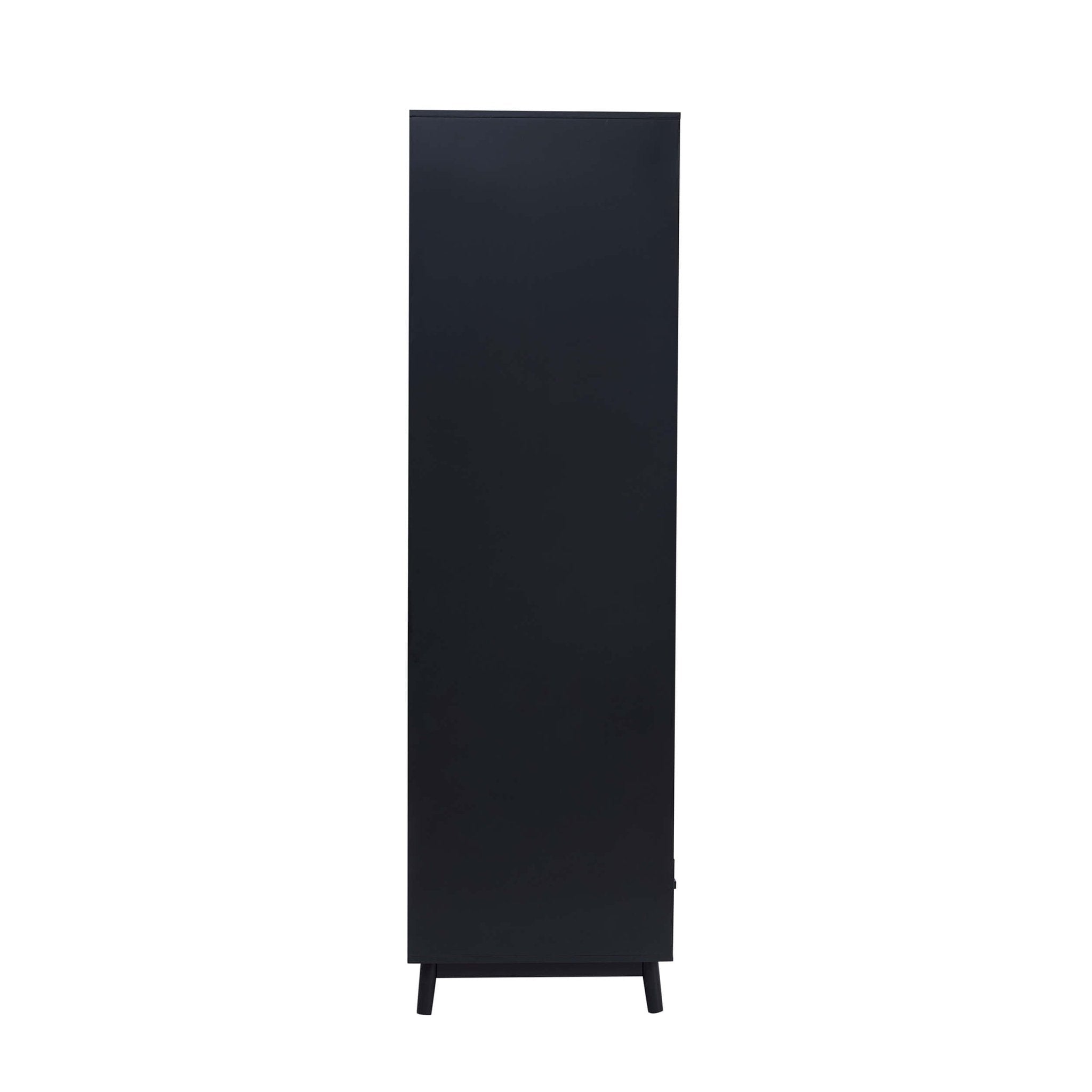 Isla 2 Door Wardrobe with Drawers - Black