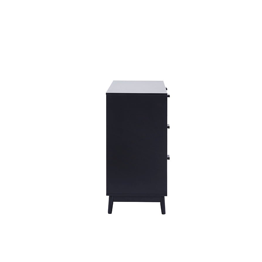 Isla 6 Drawer Chest - Black