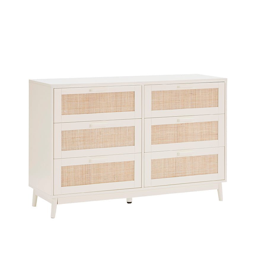 Isla 6 Drawer Chest - Cream