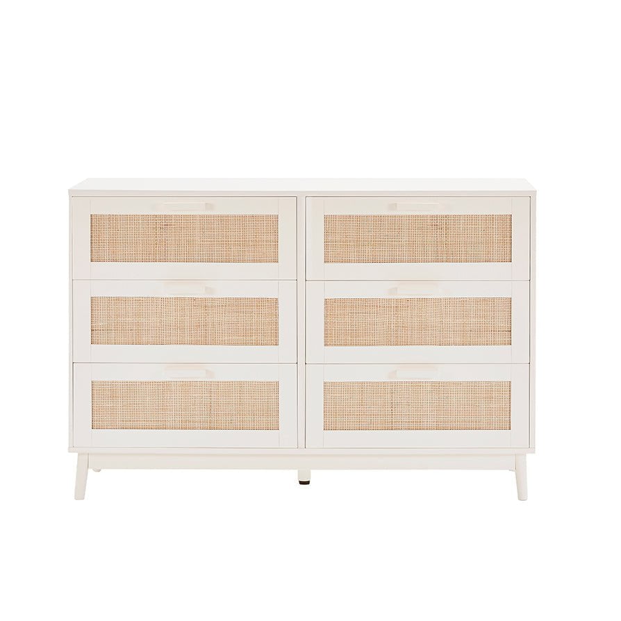Isla 6 Drawer Chest - Cream